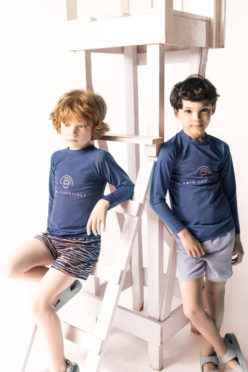Swim Essentials Zwembroek Kind Zebra Blauw/ Oranje - Image 3