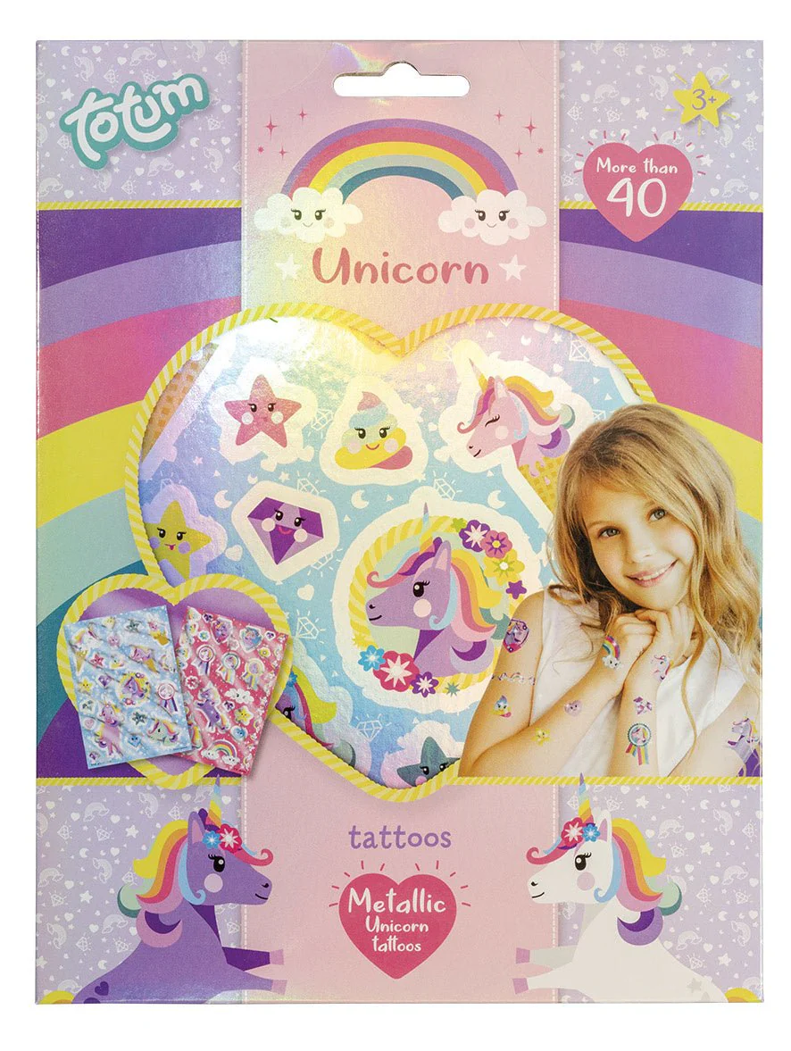 Unicorn Nep Tattoos Metallic - Image 2