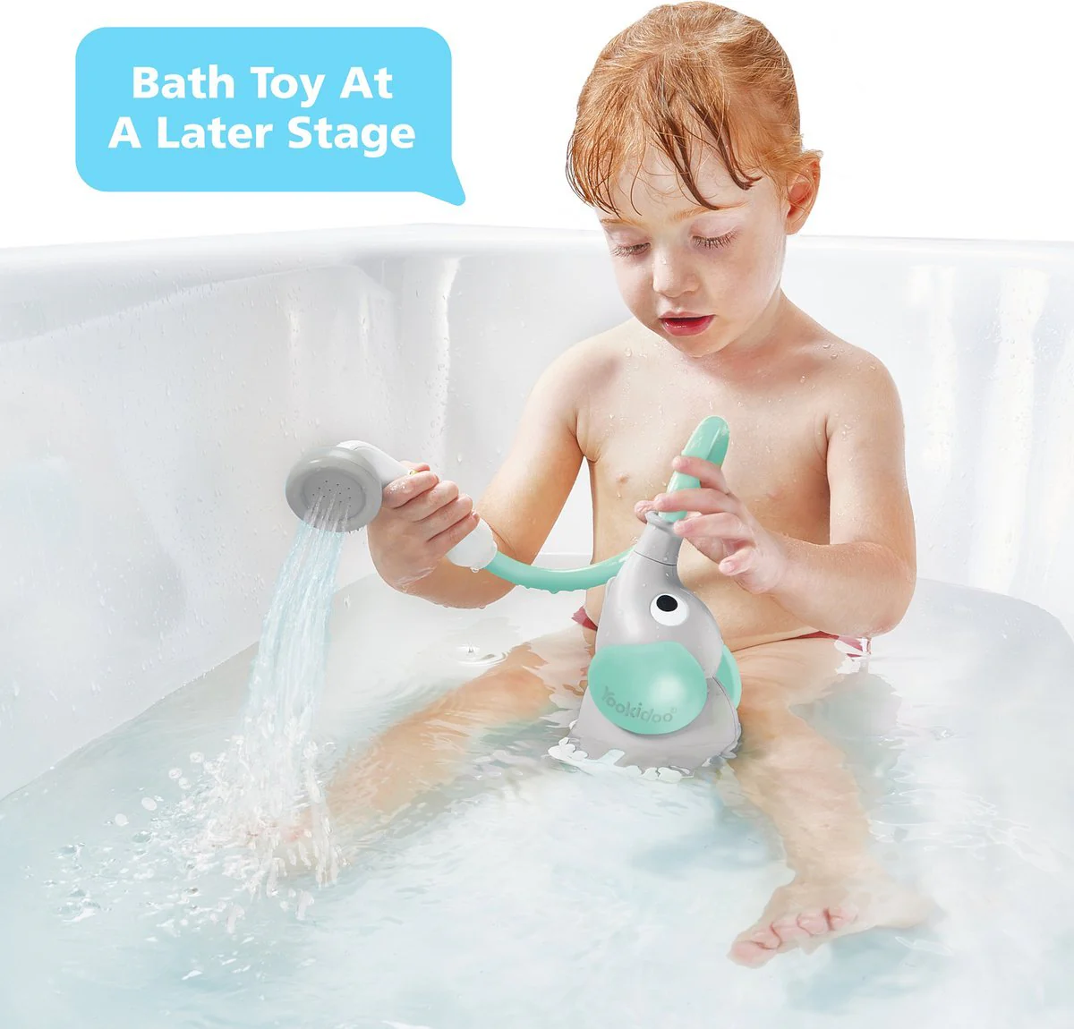 Yookidoo Badspeelgoed Olfiant Douche Turquoise - Image 10