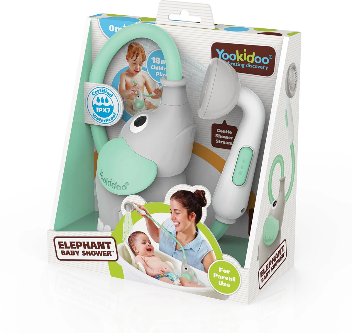 Yookidoo Badspeelgoed Olfiant Douche Turquoise - Image 12